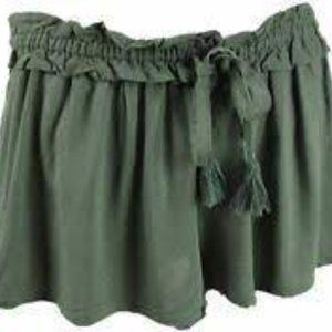 California Waves Juniors Cover-Up Shorts, Olive